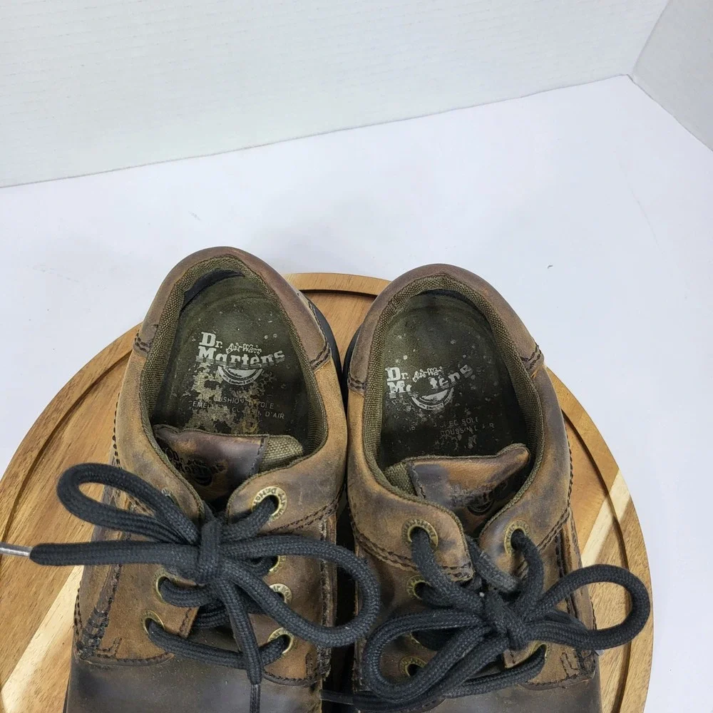 Dr. Martens 8A17 Shoes Mens 4 Brown‎ Good Made in England Vintage Leather Chunky